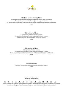 MENU 22 23 24 AGOSTO INGLESE PREZZI