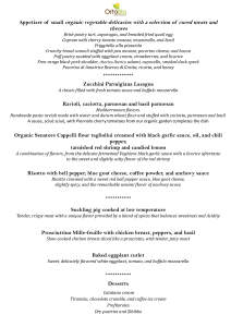 MENU 29 30 31 AGOSTO INGLESE
