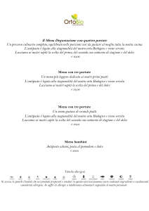 MENU 29 30 31 AGOSTO PREZZI