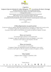 menu 14 e 15 giugno prezzi