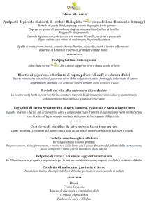menu del 19 20 21 settembre 2025