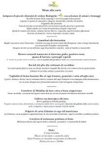 menu del 26 27 28 settembre